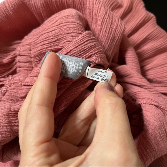 Aerie Strapless Overlay Jumpsuit in Mauve Pink S - Picture 11 of 12